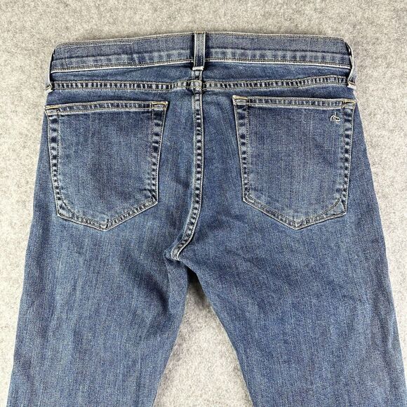Rag Bone Lottie Boot Cut Jeans Womens 27 Med Wash Side Slit Western Boho in Paz* - Picture 6 of 16